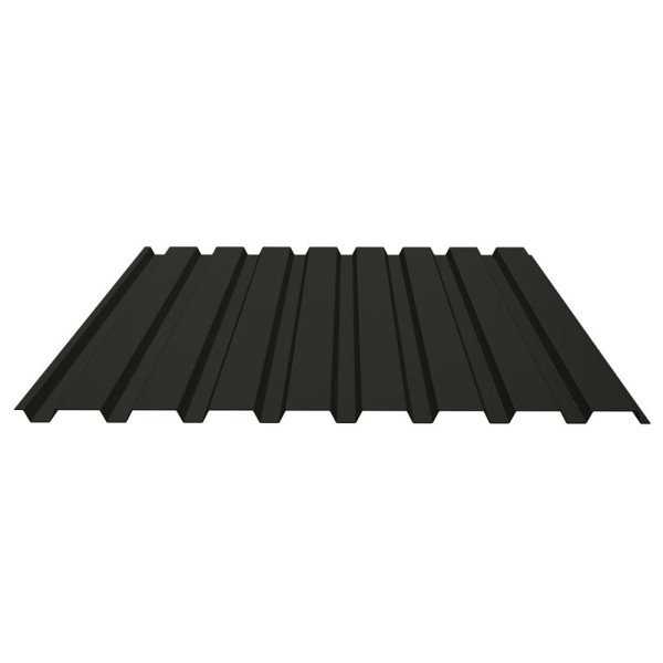 Профнастил C20A 0.45 мм Texture RAL 9005, черный янтарь