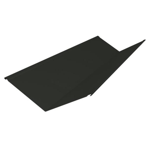 Ендова верхняя 150х150 Pural RAL 9005, черный янтарь