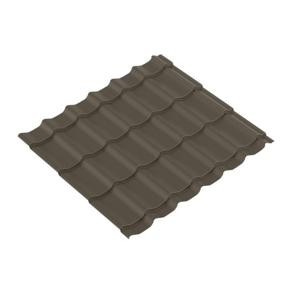 Лист волновой Monterrey 0.45 мм Texture RR-32, темно-коричневый