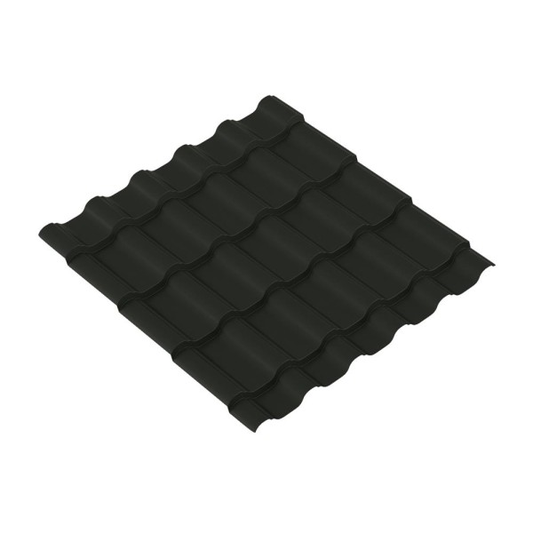 Лист волновой BARSA 0.45 мм Texture RAL 9005, черный янтарь