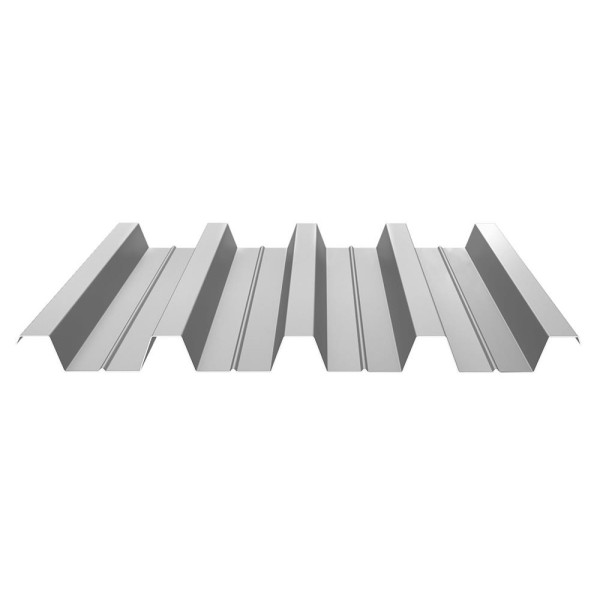 Профнастил Н60 0.5 мм Полиэстер RAL 9006, бело-алюминиевый