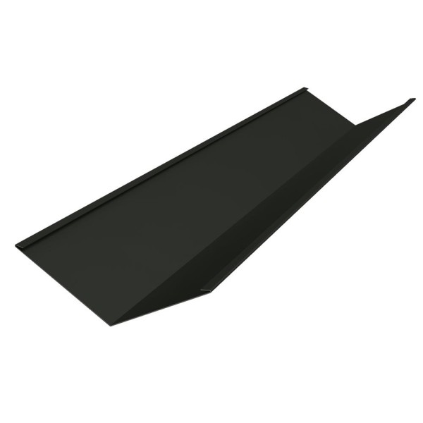 Ендова нижняя 150х150 MAT двусторонний RAL 9005, черный янтарь