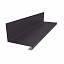 Планка примыкания нижняя к трубе 157х200х30 MAT RAL 8019, серо-коричневый для фальцевой кровли