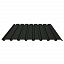 Профнастил C20A 0.45 мм Texture RAL 9005, черный янтарь