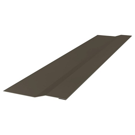 Планка крепежная 50х20х30 Texture RR-32, темно-коричневый для фальцевой кровли