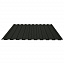 Профнастил С8 0.45 мм Texture RAL 9005, черный янтарь