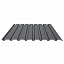Профнастил C20A 0.45 мм Texture RAL 7024, графитовый серый